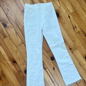 MOTHER White Denim Jeans Size 26